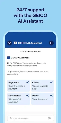 Скриншот 4 — GEICO Mobile - Car Insurance