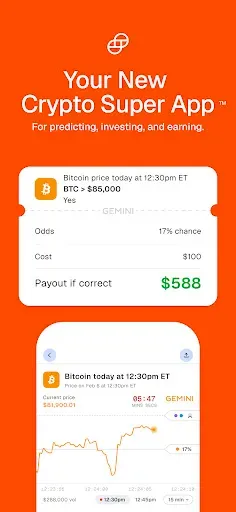 Скриншот 1 — Gemini Markets & Credit Card