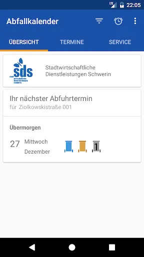 Скриншот 1 — Abfallkalender Schwerin