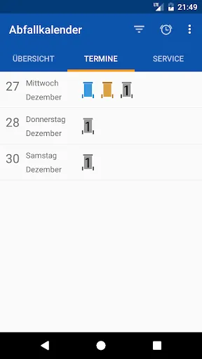 Скриншот 2 — Abfallkalender Schwerin