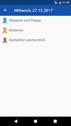 Скриншот 4 — Abfallkalender Schwerin