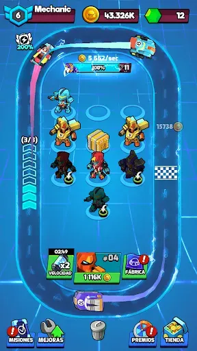 Скриншот 4 — Merge Plane Robots - Idle Game