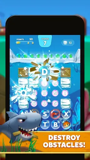 Скриншот 2 — Bubble Words - Word Games Puzz