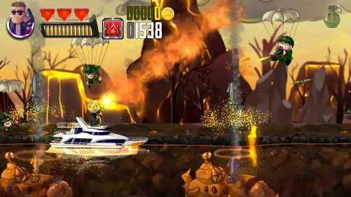 Скриншот 2 — Ramboat - Offline Action Game