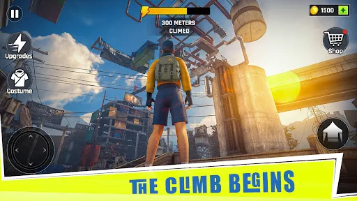 Скриншот 1 — Going Up Rooftop - Parkour 3D