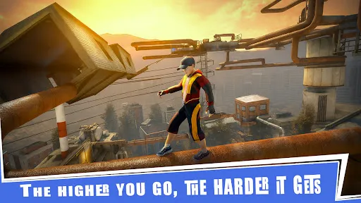 Скриншот 4 — Going Up Rooftop - Parkour 3D