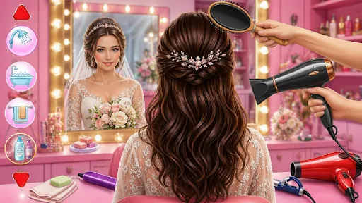 Скриншот 1 — Wedding Girls Makeup Games