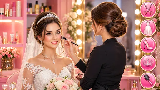 Скриншот 2 — Wedding Girls Makeup Games