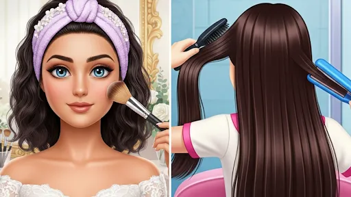 Скриншот 3 — Wedding Girls Makeup Games