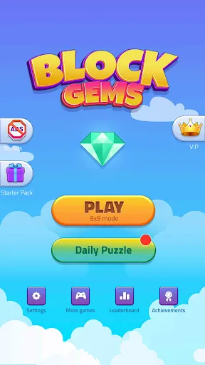 Скриншот 1 — Block Puzzle - Gems Adventure