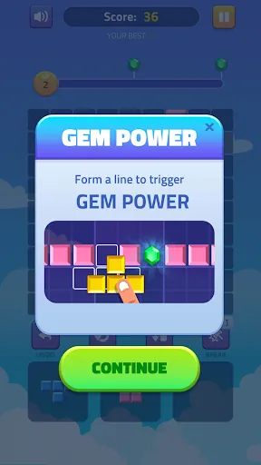 Скриншот 3 — Block Puzzle - Gems Adventure