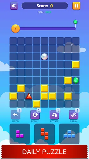 Скриншот 4 — Block Puzzle - Gems Adventure