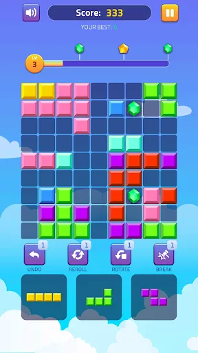 Скриншот 8 — Block Puzzle - Gems Adventure