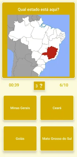 Скриншот 1 — Mapa do Brasil - Quiz