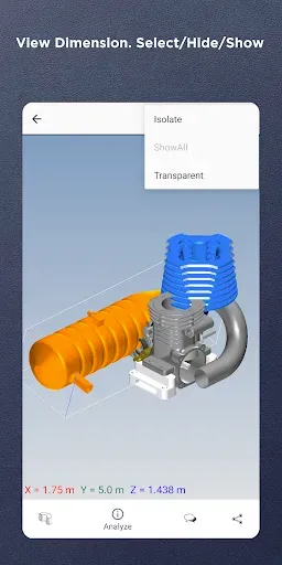 Скриншот 4 — Glovius - 3D CAD File Viewer