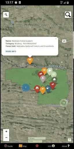 Скриншот 1 — National Forests Map Guide USA