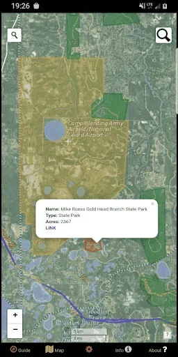 Скриншот 1 — State Parks & Forests Map USA