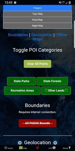 Скриншот 4 — State Parks & Forests Map USA