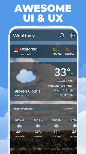 Скриншот 2 — Live Weather Forecast Pro