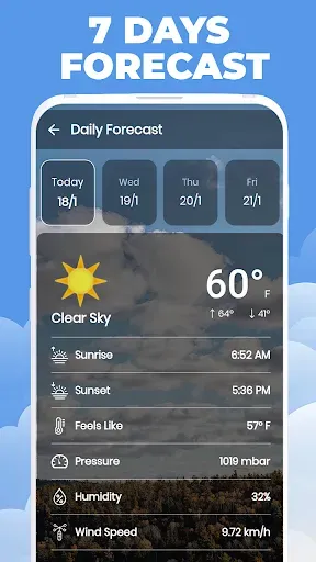 Скриншот 3 — Live Weather Forecast Pro