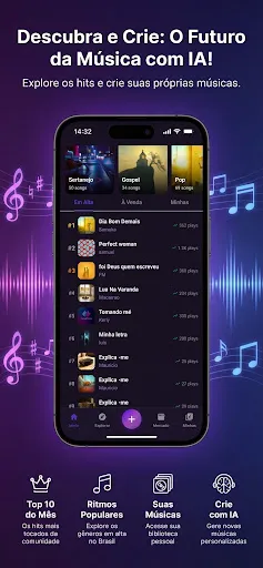 Скриншот 2 — CriaMusic, Crie Músicas Com IA