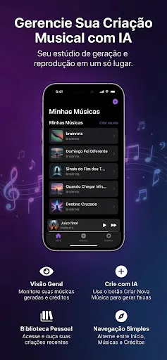 Скриншот 5 — CriaMusic, Crie Músicas Com IA