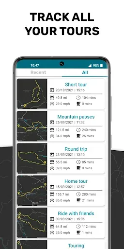 Скриншот 7 — Motobit Motorcycle tours & GPS