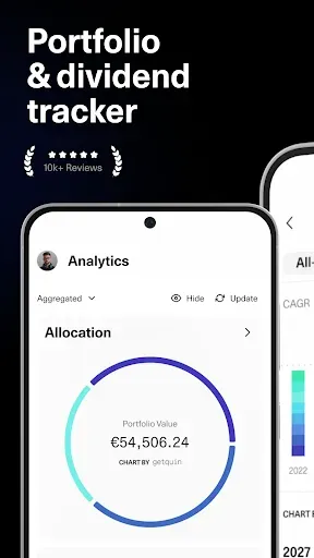 Скриншот 1 — getquin - Portfolio Tracker