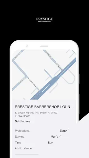 Скриншот 1 — Prestige Barbershop Lounge