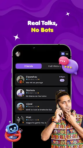 Скриншот 3 — Jigri - Make Friends Online