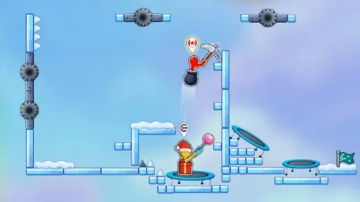 Скриншот 2 — Stickman Hammer Challenge Game