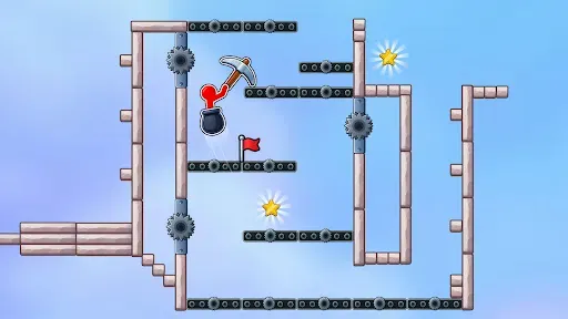 Скриншот 6 — Stickman Hammer Challenge Game