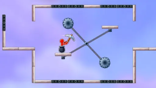 Скриншот 8 — Stickman Hammer Challenge Game