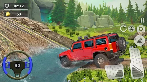 Скриншот 3 — Offroad Jeep Driving - 3D Game