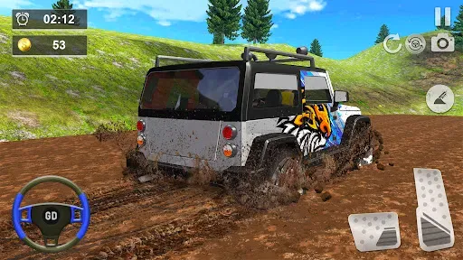 Скриншот 6 — Offroad Jeep Driving - 3D Game