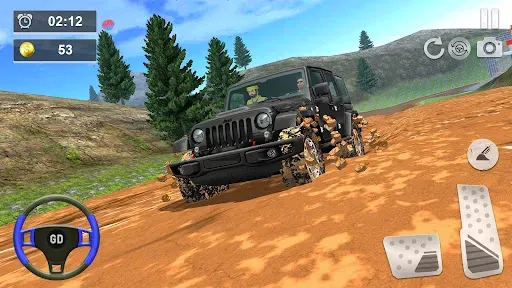Скриншот 7 — Offroad Jeep Driving - 3D Game