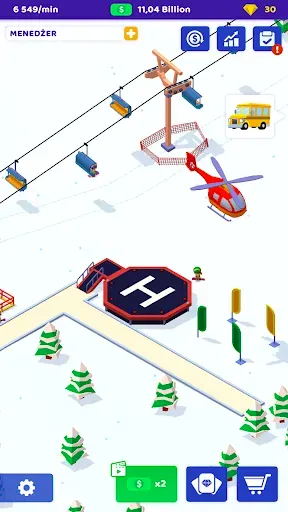 Скриншот 2 — Ski Resort: Idle Tycoon & Snow