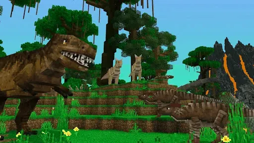 Скриншот 1 — Jurassic Craft: моды динозавры