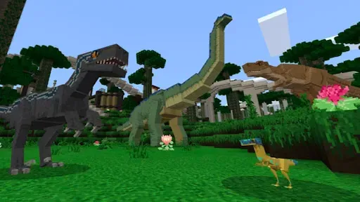 Скриншот 2 — Jurassic Craft: моды динозавры