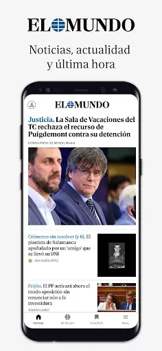 Скриншот 1 — El Mundo - Diario líder online