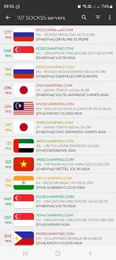 Скриншот 4 — SOCKS5 - IPv6 & IPv4 Proxy VPN