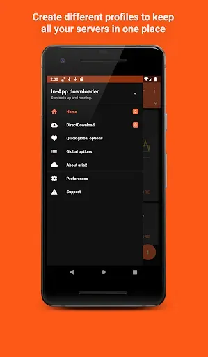 Скриншот 1 — Aria2App (open source)