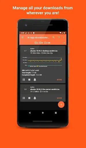 Скриншот 2 — Aria2App (open source)