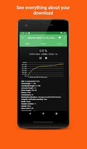 Скриншот 3 — Aria2App (open source)