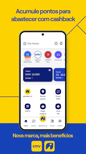 Скриншот 1 — KMV: Ganhe Cashback em Postos