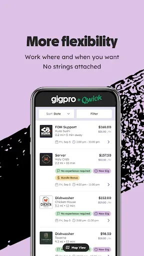 Скриншот 2 — Gigpro + Qwick