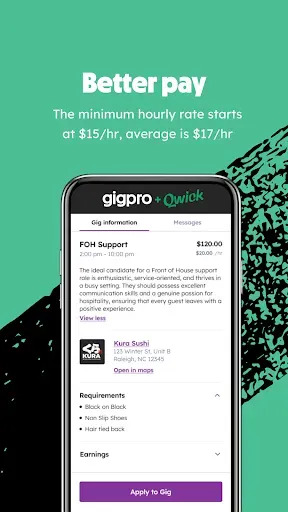 Скриншот 4 — Gigpro + Qwick