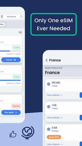 Скриншот 3 — eSIM + Travel Data : GigSky