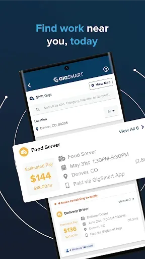 Скриншот 1 — GigSmart Get Gigs
