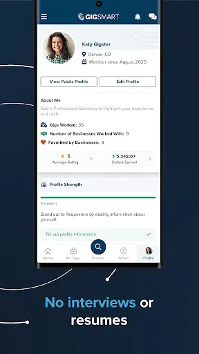 Скриншот 4 — GigSmart Get Gigs